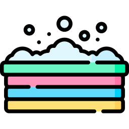 Baby bath tub icon