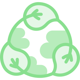 Green earth icon