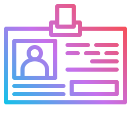 carte d'identité Icône