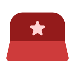 Military hat icon