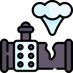 Gas leak icon