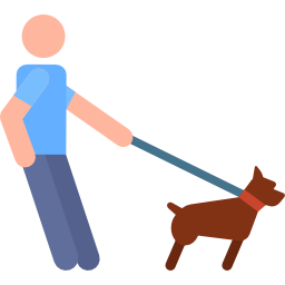 Walking the dog icon