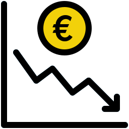 grafico a linee icona