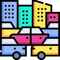 Traffic jam icon