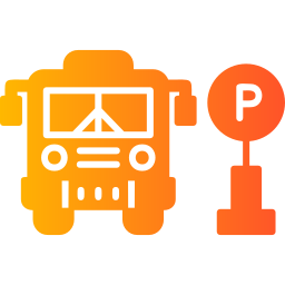 parking dla autobusów ikona