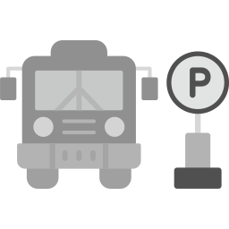 parking dla autobusów ikona