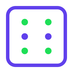 Dice cube icon