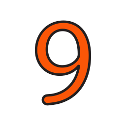 Number 9 icon