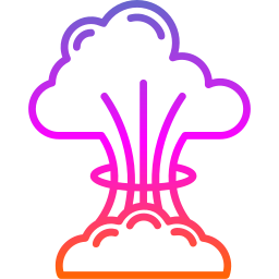 Nuclear explosion icon