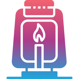 Oil lamp icon