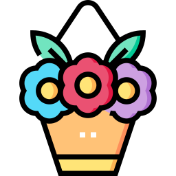 Flower bouquet icon