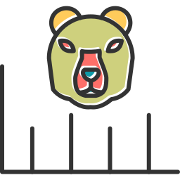 Bear market icon