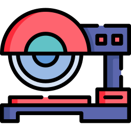 Saw machine icon