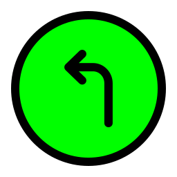 Turn left icon