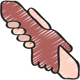 Helping hand icon