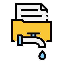 Data leak icon