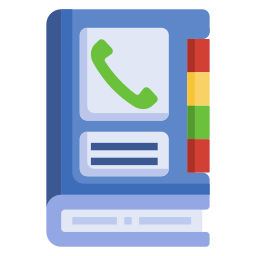 Phone book icon