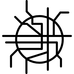 mappa della metropolitana icona