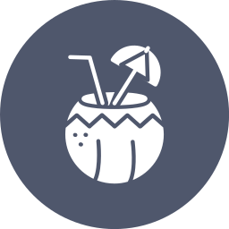 Coconut drink icon