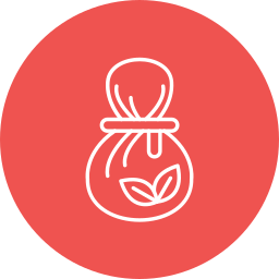 Herbal massage icon