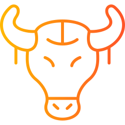 Bull skull icon