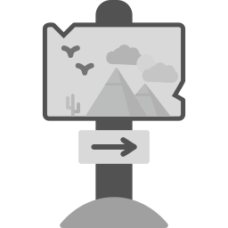 panneau directionnel Icône