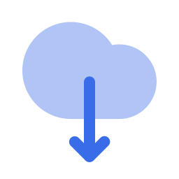 téléchargement cloud Icône