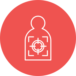 Shooting target icon