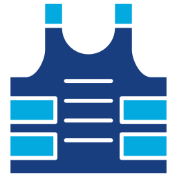 Bulletproof vest icon