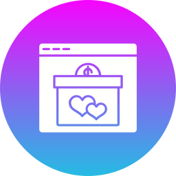 Online donation icon