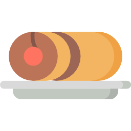 Roll cake icon