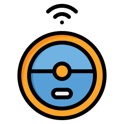 Robot vacuum cleaner icon