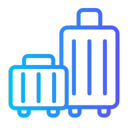 Travel bag icon