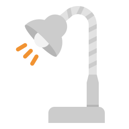 Lamp desk icon