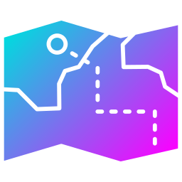 mapa do tesouro Ícone