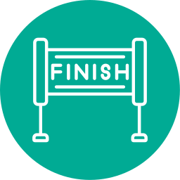 Finish line icon