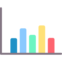 diagramme à bandes Icône