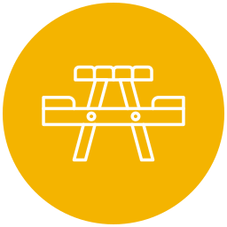 Picnic table icon