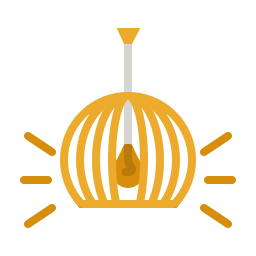 Lamp decor icon