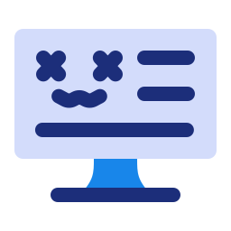 blauer bildschirm icon