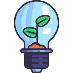 Eco bulb icon