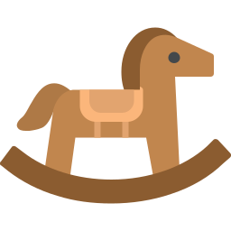 Horse toy icon