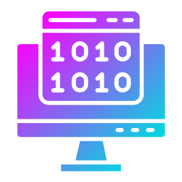 Binary code icon