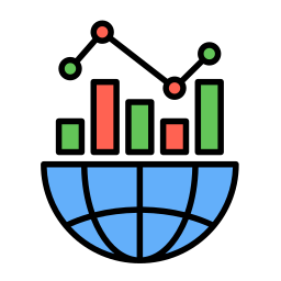 globale economie icoon