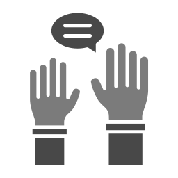 Raise hand icon