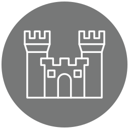 Sand castle icon