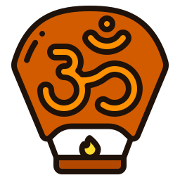 Sky lantern icon