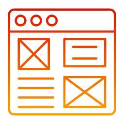 wireframe icona