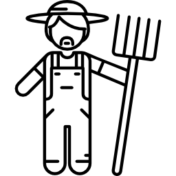 landwirt arbeitet icon