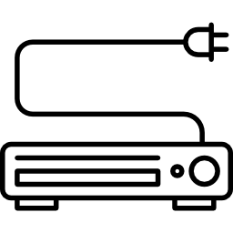 lecteur vidéo avec prise Icône